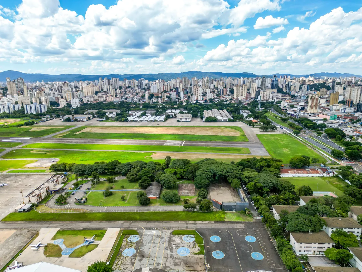 Vista aérea da Zona Norte de São Paulo